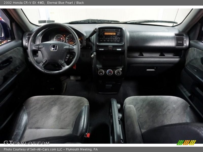 Eternal Blue Pearl / Black 2002 Honda CR-V EX 4WD