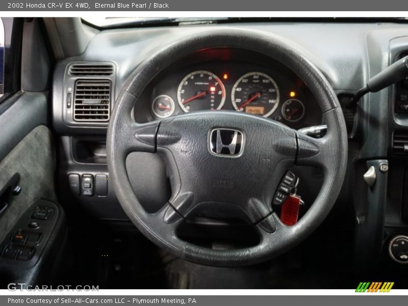 Eternal Blue Pearl / Black 2002 Honda CR-V EX 4WD