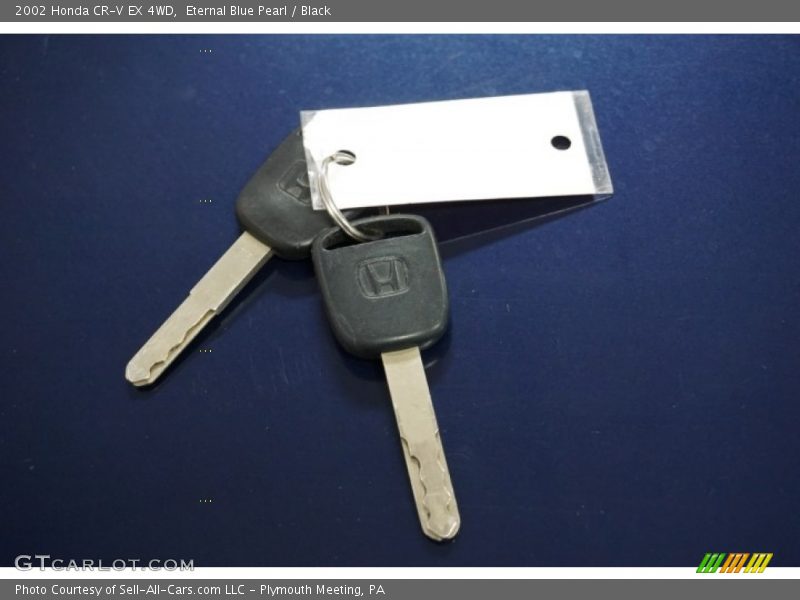 Eternal Blue Pearl / Black 2002 Honda CR-V EX 4WD