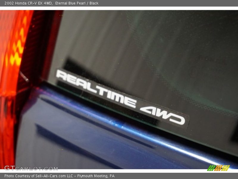 Eternal Blue Pearl / Black 2002 Honda CR-V EX 4WD