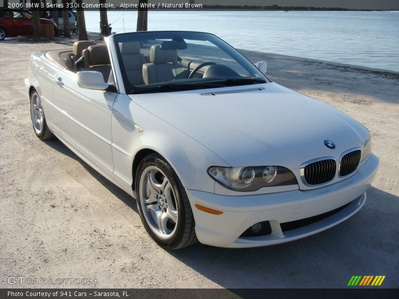 Alpine White / Natural Brown 2006 BMW 3 Series 330i Convertible
