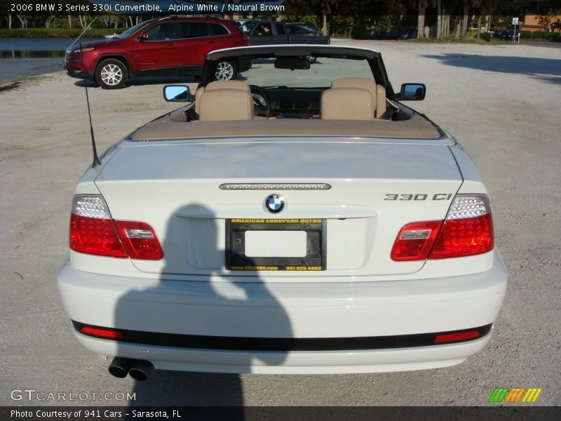 Alpine White / Natural Brown 2006 BMW 3 Series 330i Convertible