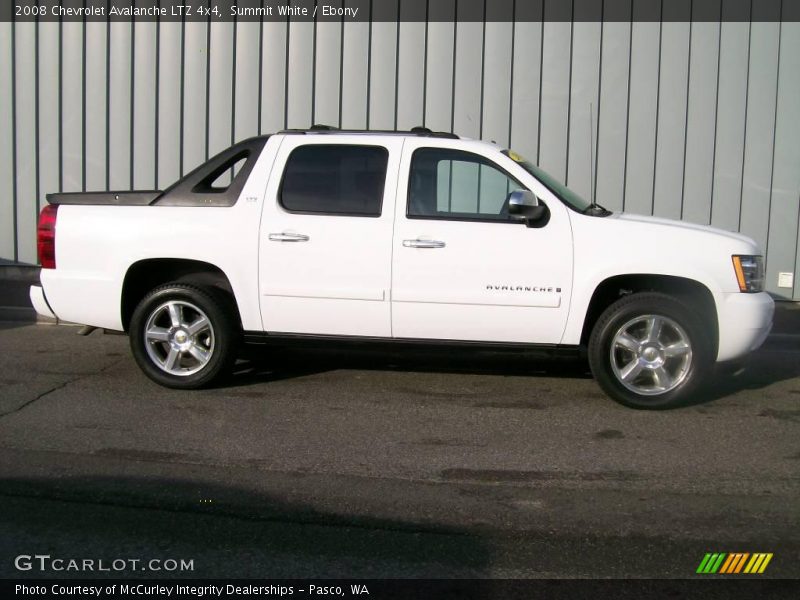 Summit White / Ebony 2008 Chevrolet Avalanche LTZ 4x4