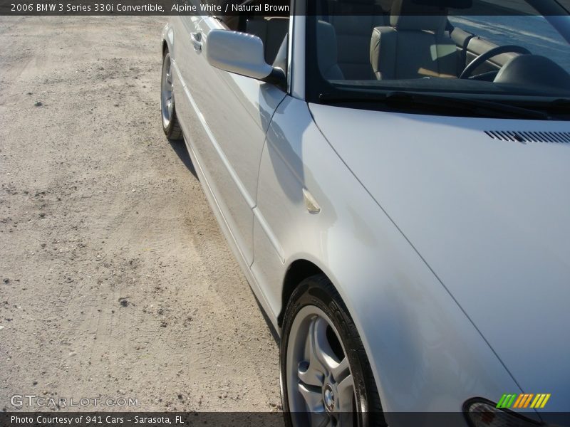Alpine White / Natural Brown 2006 BMW 3 Series 330i Convertible