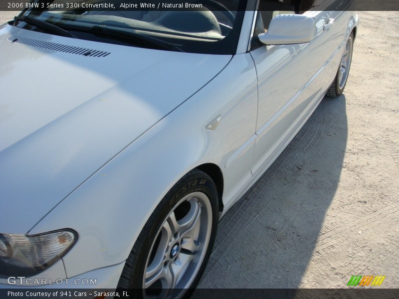 Alpine White / Natural Brown 2006 BMW 3 Series 330i Convertible
