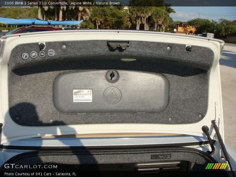 Alpine White / Natural Brown 2006 BMW 3 Series 330i Convertible