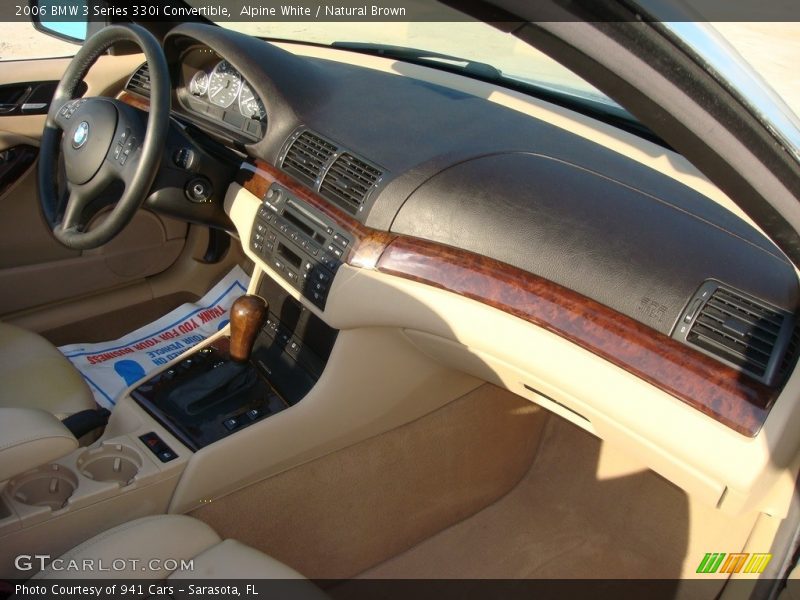 Alpine White / Natural Brown 2006 BMW 3 Series 330i Convertible
