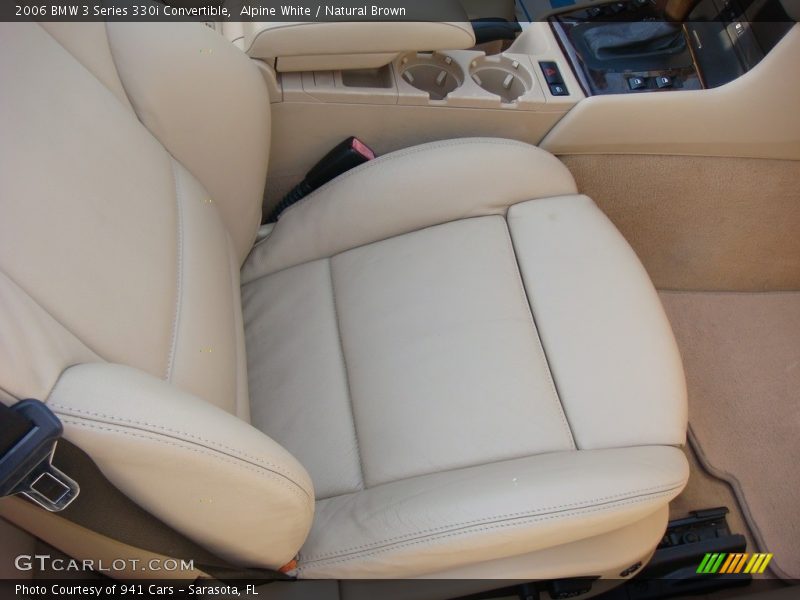 Alpine White / Natural Brown 2006 BMW 3 Series 330i Convertible