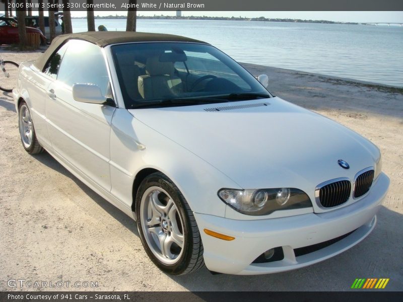 Alpine White / Natural Brown 2006 BMW 3 Series 330i Convertible