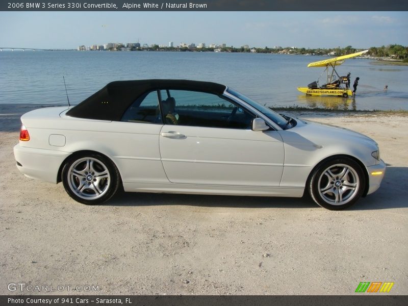 Alpine White / Natural Brown 2006 BMW 3 Series 330i Convertible