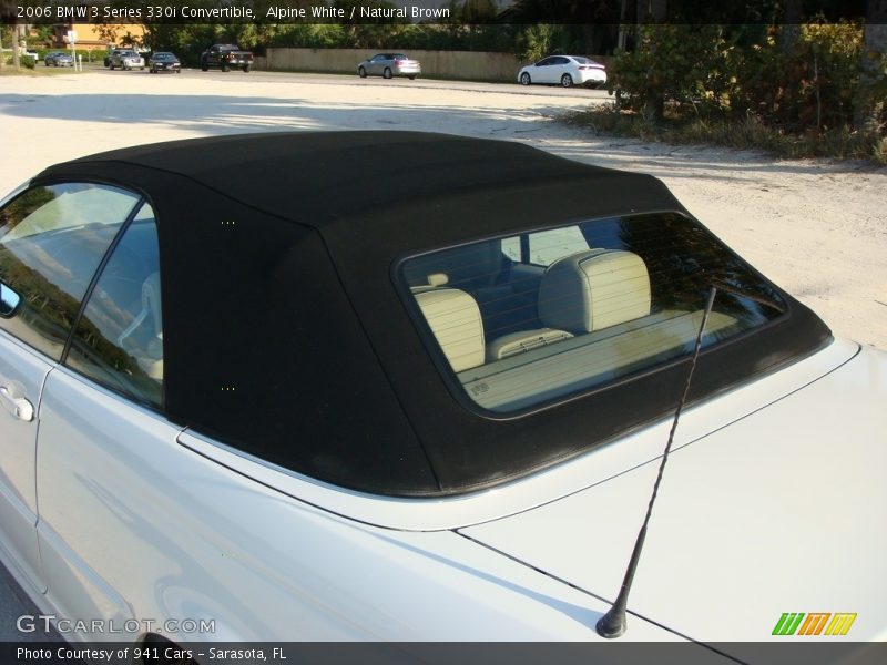 Alpine White / Natural Brown 2006 BMW 3 Series 330i Convertible