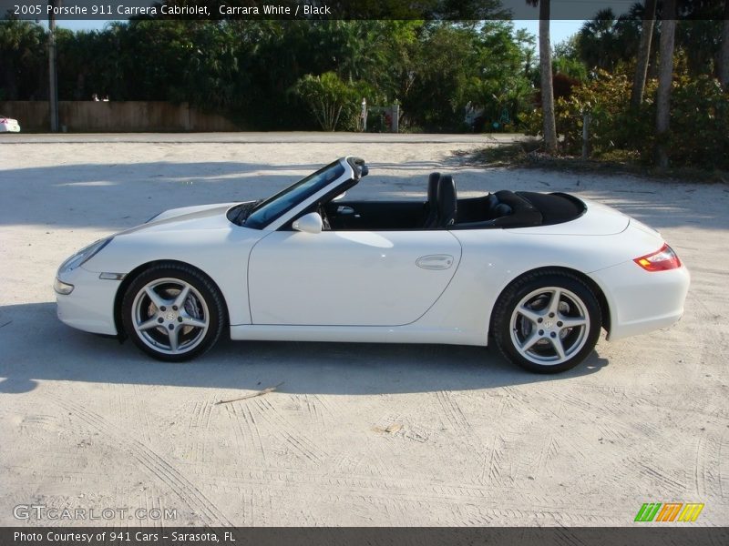 Carrara White / Black 2005 Porsche 911 Carrera Cabriolet