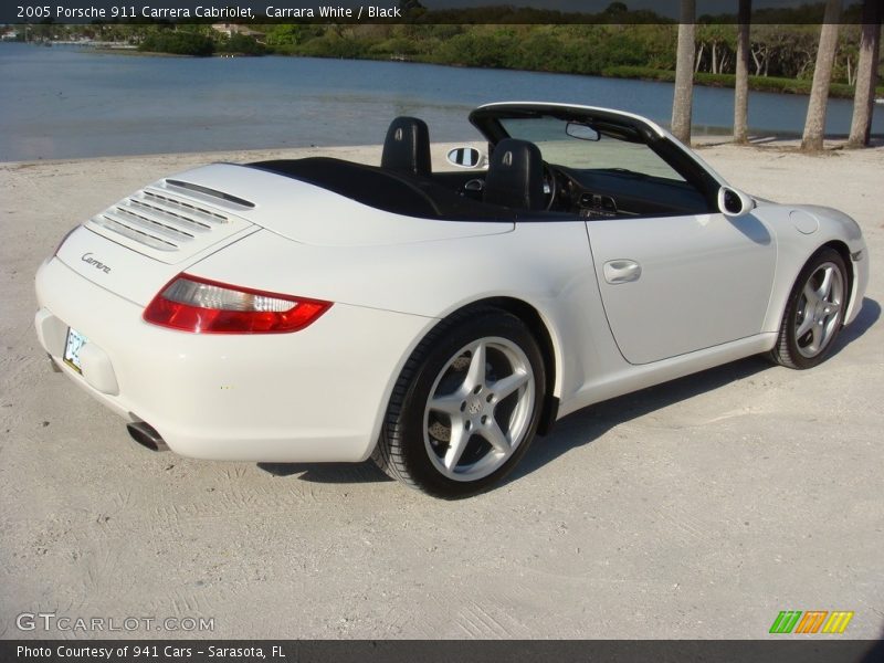 Carrara White / Black 2005 Porsche 911 Carrera Cabriolet