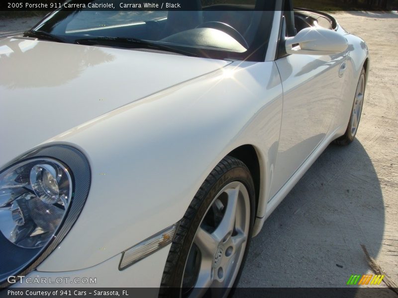 Carrara White / Black 2005 Porsche 911 Carrera Cabriolet