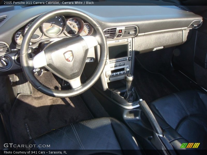 Carrara White / Black 2005 Porsche 911 Carrera Cabriolet