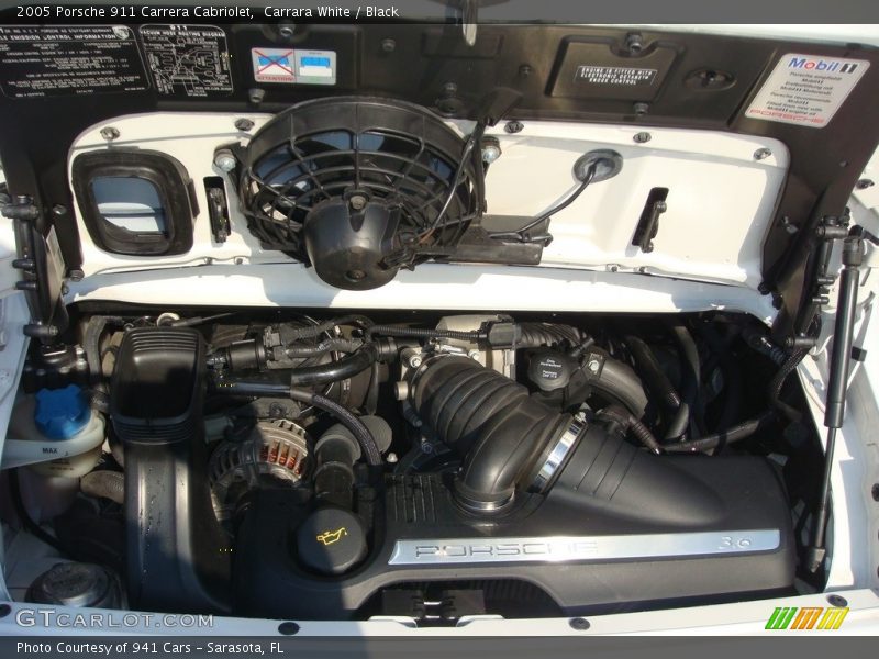 Carrara White / Black 2005 Porsche 911 Carrera Cabriolet