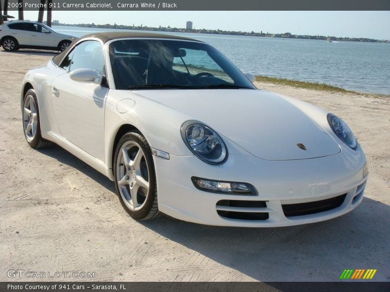 Carrara White / Black 2005 Porsche 911 Carrera Cabriolet