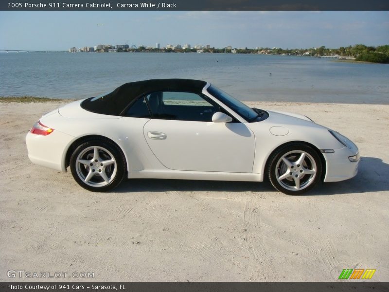 Carrara White / Black 2005 Porsche 911 Carrera Cabriolet