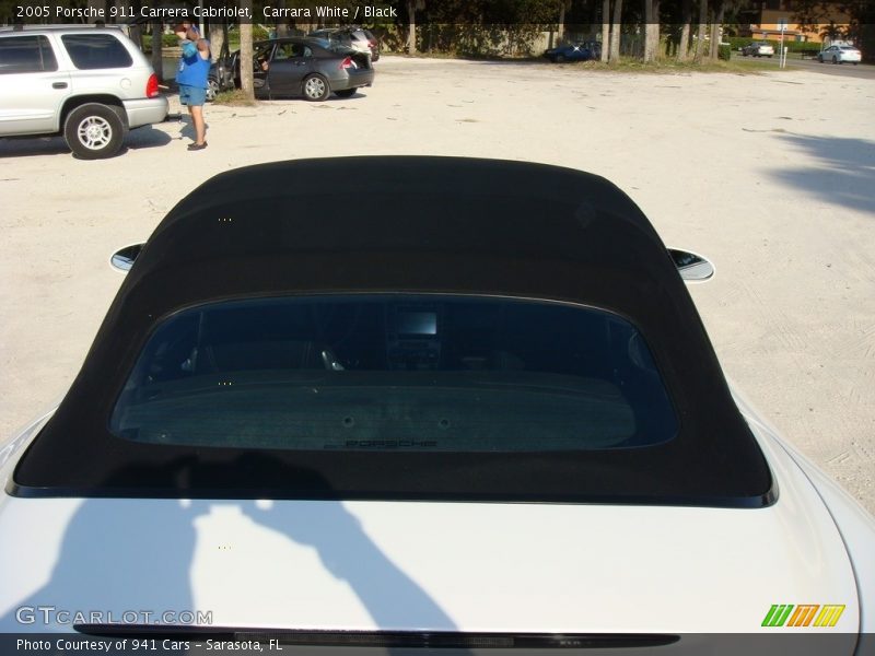 Carrara White / Black 2005 Porsche 911 Carrera Cabriolet