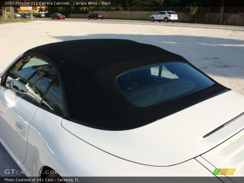 Carrara White / Black 2005 Porsche 911 Carrera Cabriolet