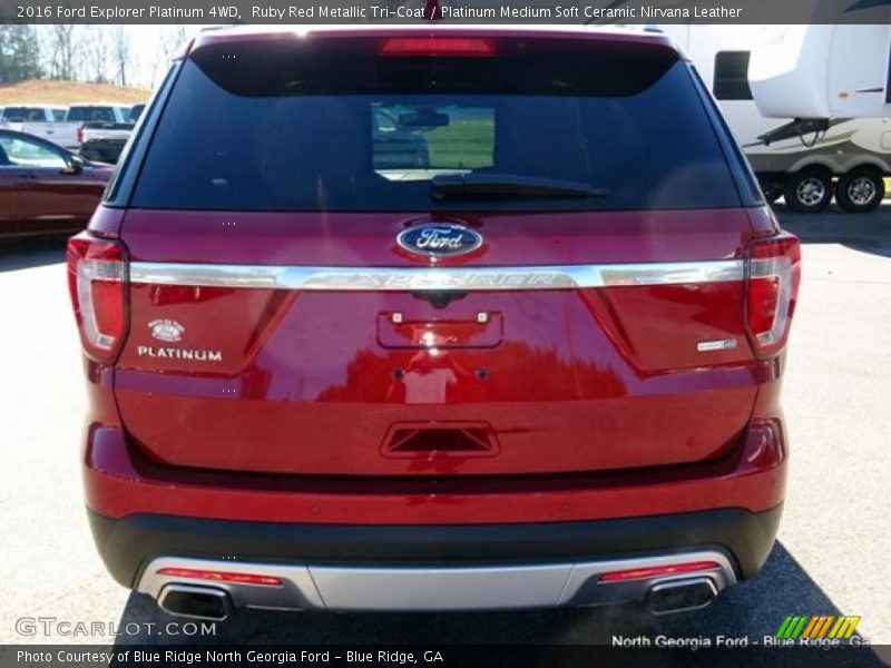 Ruby Red Metallic Tri-Coat / Platinum Medium Soft Ceramic Nirvana Leather 2016 Ford Explorer Platinum 4WD