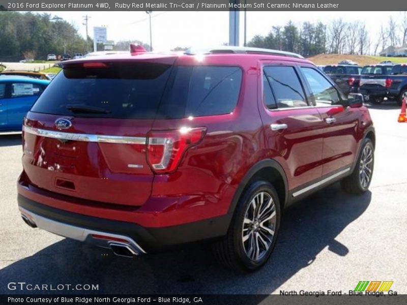 Ruby Red Metallic Tri-Coat / Platinum Medium Soft Ceramic Nirvana Leather 2016 Ford Explorer Platinum 4WD