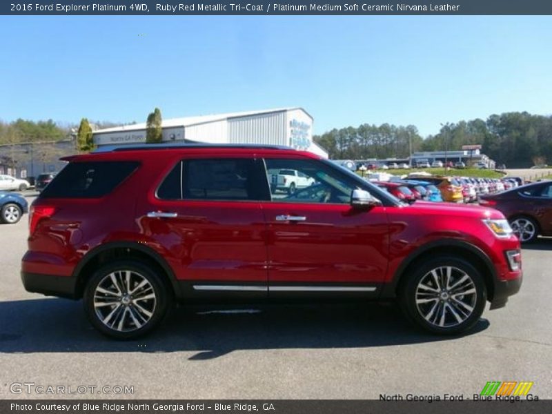 Ruby Red Metallic Tri-Coat / Platinum Medium Soft Ceramic Nirvana Leather 2016 Ford Explorer Platinum 4WD