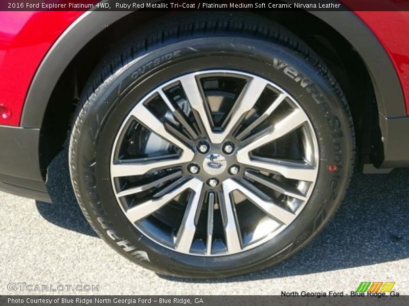 Ruby Red Metallic Tri-Coat / Platinum Medium Soft Ceramic Nirvana Leather 2016 Ford Explorer Platinum 4WD
