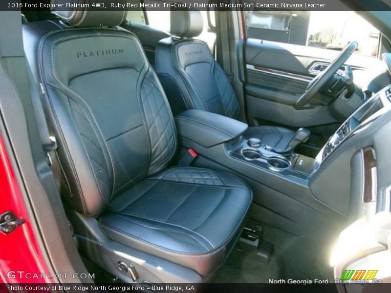 Ruby Red Metallic Tri-Coat / Platinum Medium Soft Ceramic Nirvana Leather 2016 Ford Explorer Platinum 4WD