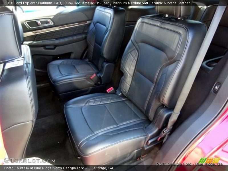 Ruby Red Metallic Tri-Coat / Platinum Medium Soft Ceramic Nirvana Leather 2016 Ford Explorer Platinum 4WD