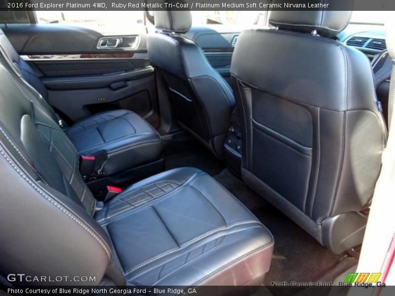 Ruby Red Metallic Tri-Coat / Platinum Medium Soft Ceramic Nirvana Leather 2016 Ford Explorer Platinum 4WD