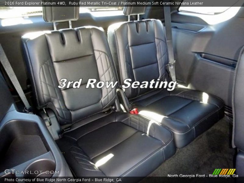 Ruby Red Metallic Tri-Coat / Platinum Medium Soft Ceramic Nirvana Leather 2016 Ford Explorer Platinum 4WD