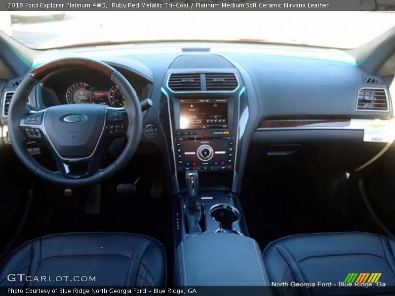 Ruby Red Metallic Tri-Coat / Platinum Medium Soft Ceramic Nirvana Leather 2016 Ford Explorer Platinum 4WD