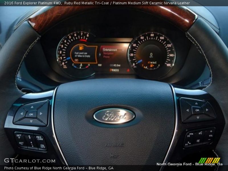 Ruby Red Metallic Tri-Coat / Platinum Medium Soft Ceramic Nirvana Leather 2016 Ford Explorer Platinum 4WD