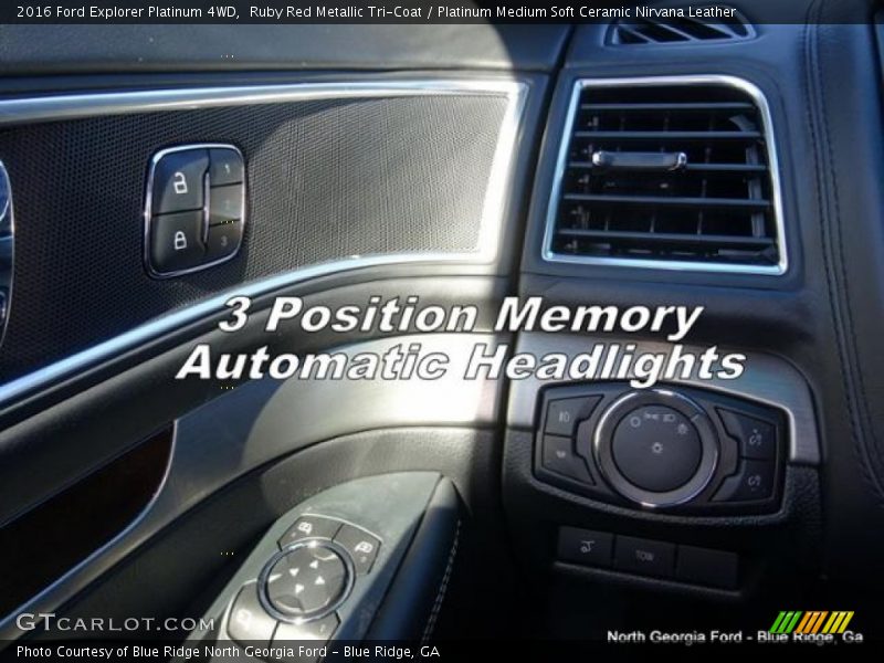 Ruby Red Metallic Tri-Coat / Platinum Medium Soft Ceramic Nirvana Leather 2016 Ford Explorer Platinum 4WD