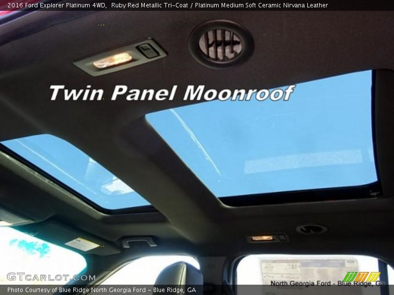 Ruby Red Metallic Tri-Coat / Platinum Medium Soft Ceramic Nirvana Leather 2016 Ford Explorer Platinum 4WD