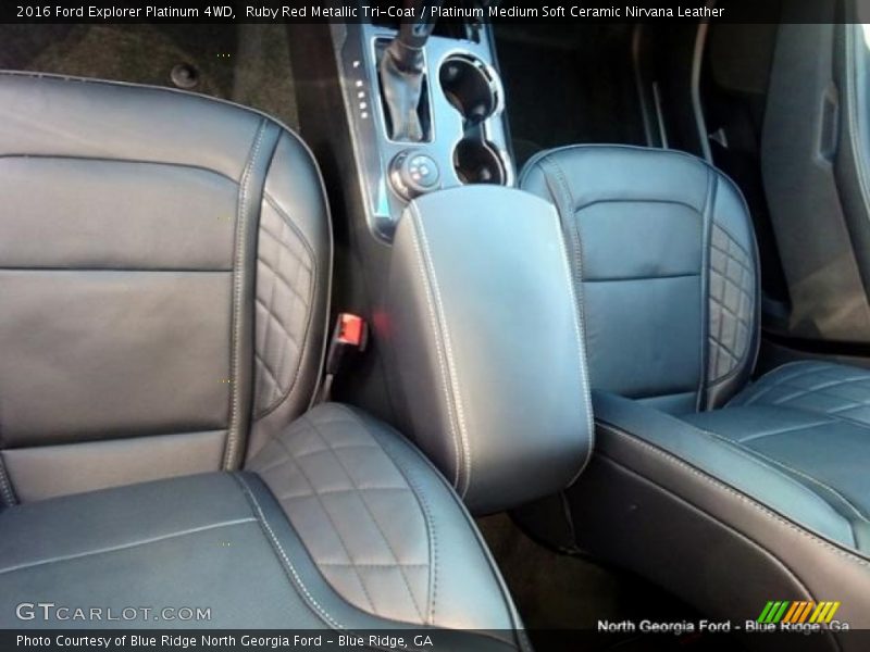 Ruby Red Metallic Tri-Coat / Platinum Medium Soft Ceramic Nirvana Leather 2016 Ford Explorer Platinum 4WD