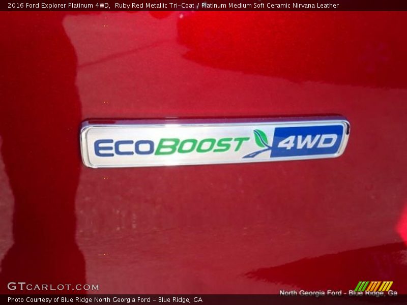 Ruby Red Metallic Tri-Coat / Platinum Medium Soft Ceramic Nirvana Leather 2016 Ford Explorer Platinum 4WD