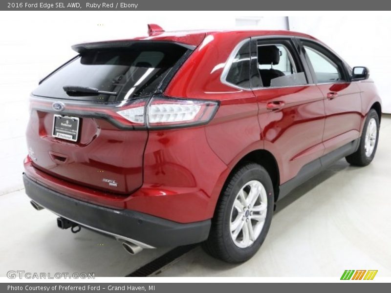 Ruby Red / Ebony 2016 Ford Edge SEL AWD