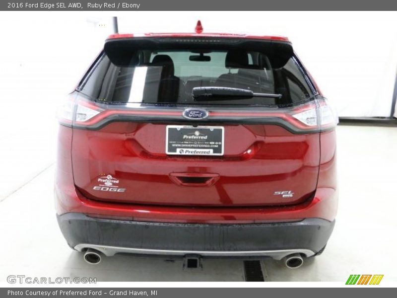 Ruby Red / Ebony 2016 Ford Edge SEL AWD