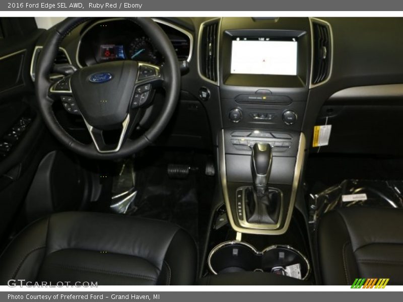 Ruby Red / Ebony 2016 Ford Edge SEL AWD
