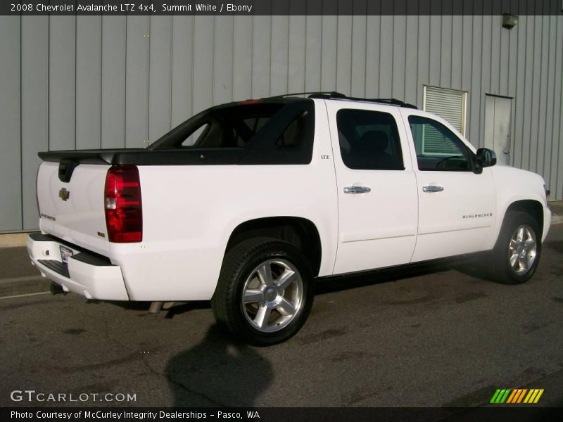 Summit White / Ebony 2008 Chevrolet Avalanche LTZ 4x4