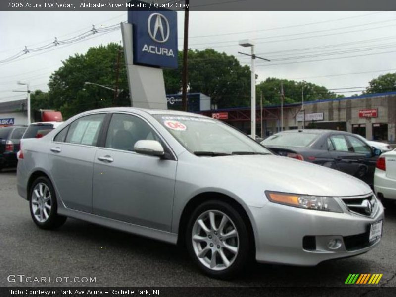 Alabaster Silver Metallic / Quartz Gray 2006 Acura TSX Sedan