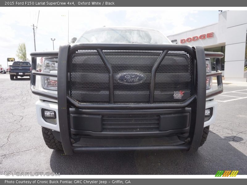 Oxford White / Black 2015 Ford F150 Lariat SuperCrew 4x4