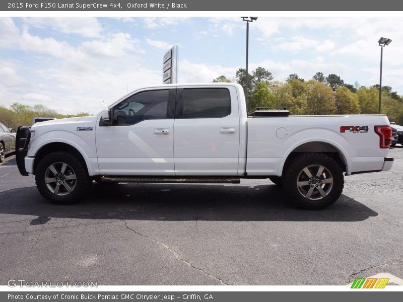Oxford White / Black 2015 Ford F150 Lariat SuperCrew 4x4