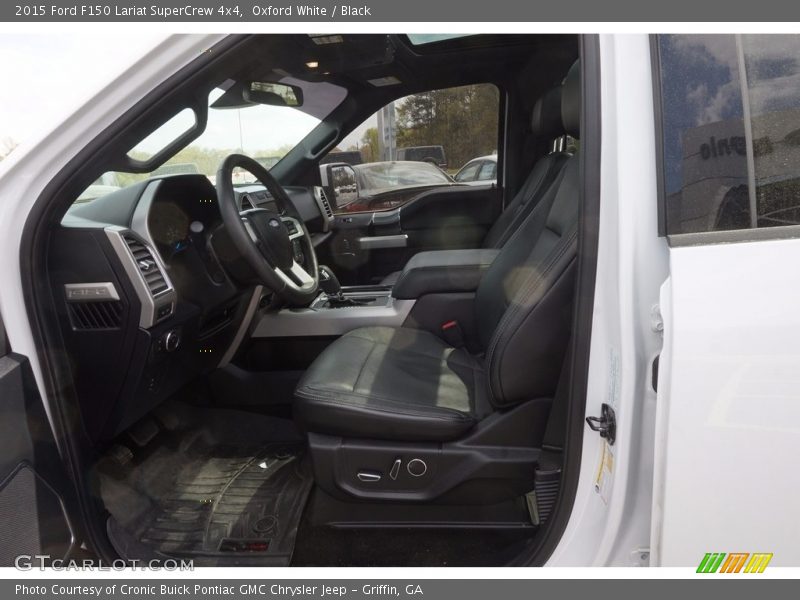 Oxford White / Black 2015 Ford F150 Lariat SuperCrew 4x4
