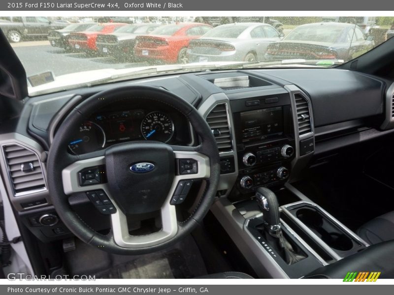 Oxford White / Black 2015 Ford F150 Lariat SuperCrew 4x4