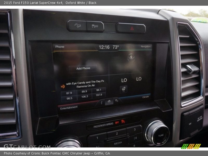 Oxford White / Black 2015 Ford F150 Lariat SuperCrew 4x4