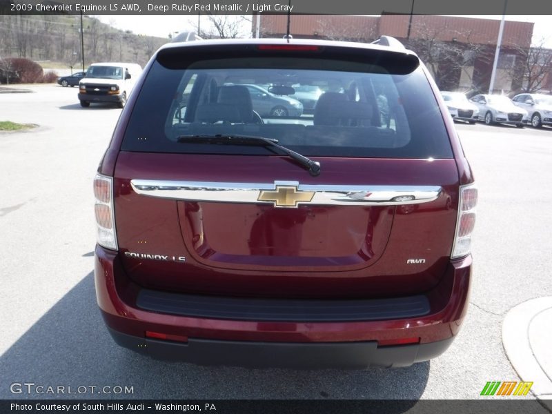 Deep Ruby Red Metallic / Light Gray 2009 Chevrolet Equinox LS AWD