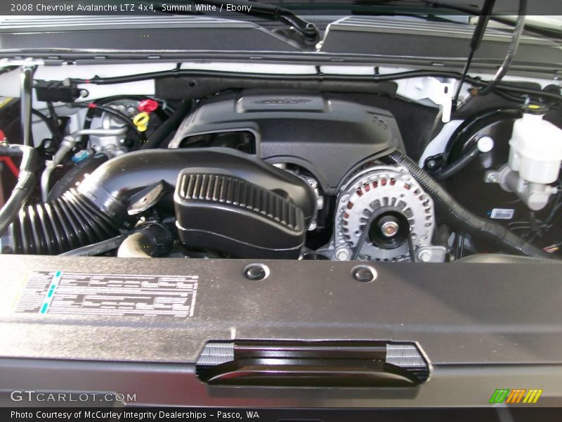 Summit White / Ebony 2008 Chevrolet Avalanche LTZ 4x4